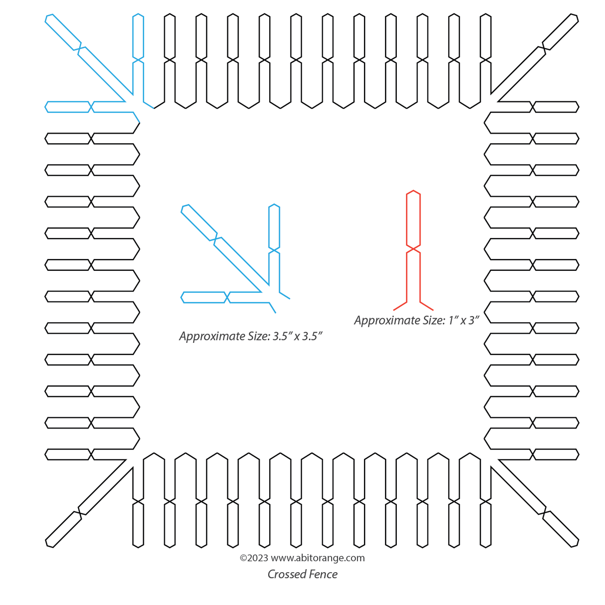 Crossed Fence — A Bit Orange