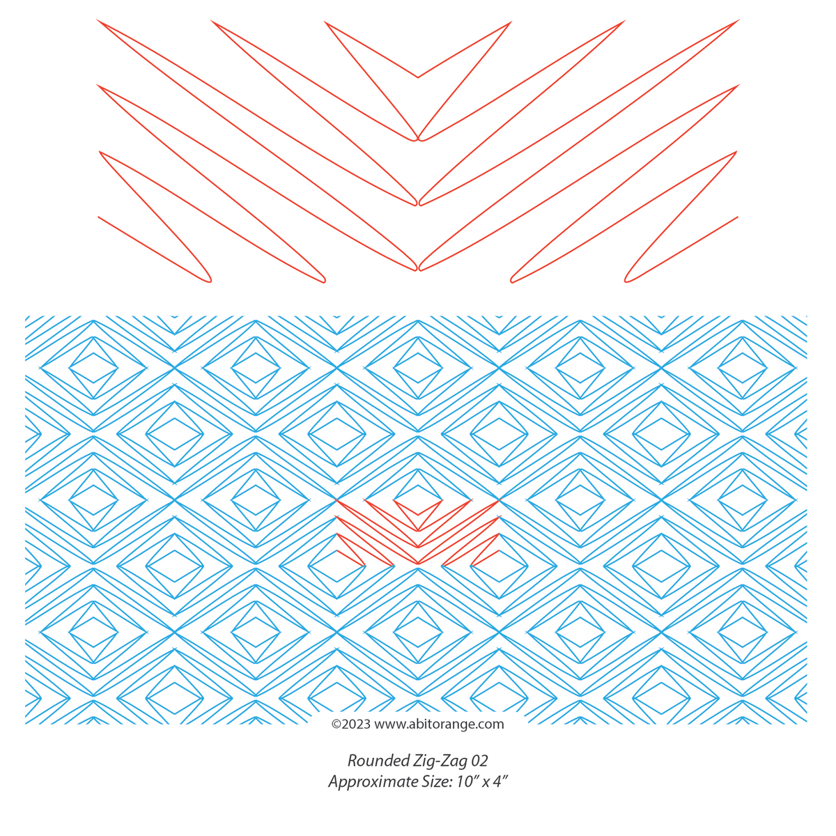 Rounded Zig-Zag 02 — A Bit Orange