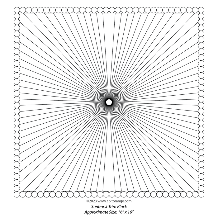 Sunburst Trim Block