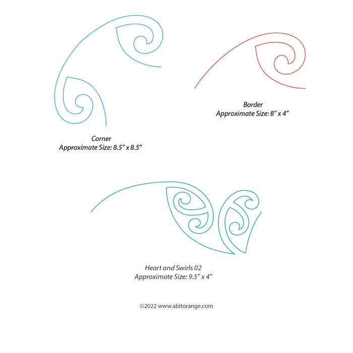 Heart and Swirls SET (3 Designs)