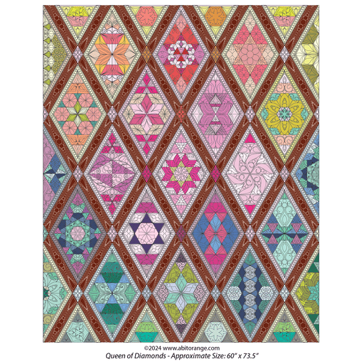 Queen of diamonds digital quilting designs for embroidery machines