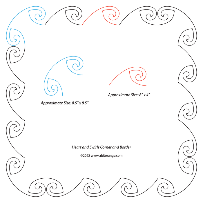Heart and Swirls SET (3 Designs)