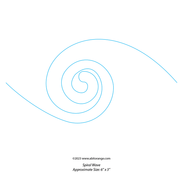 Wave Bit Design Spiral Wave — A Bit Orange