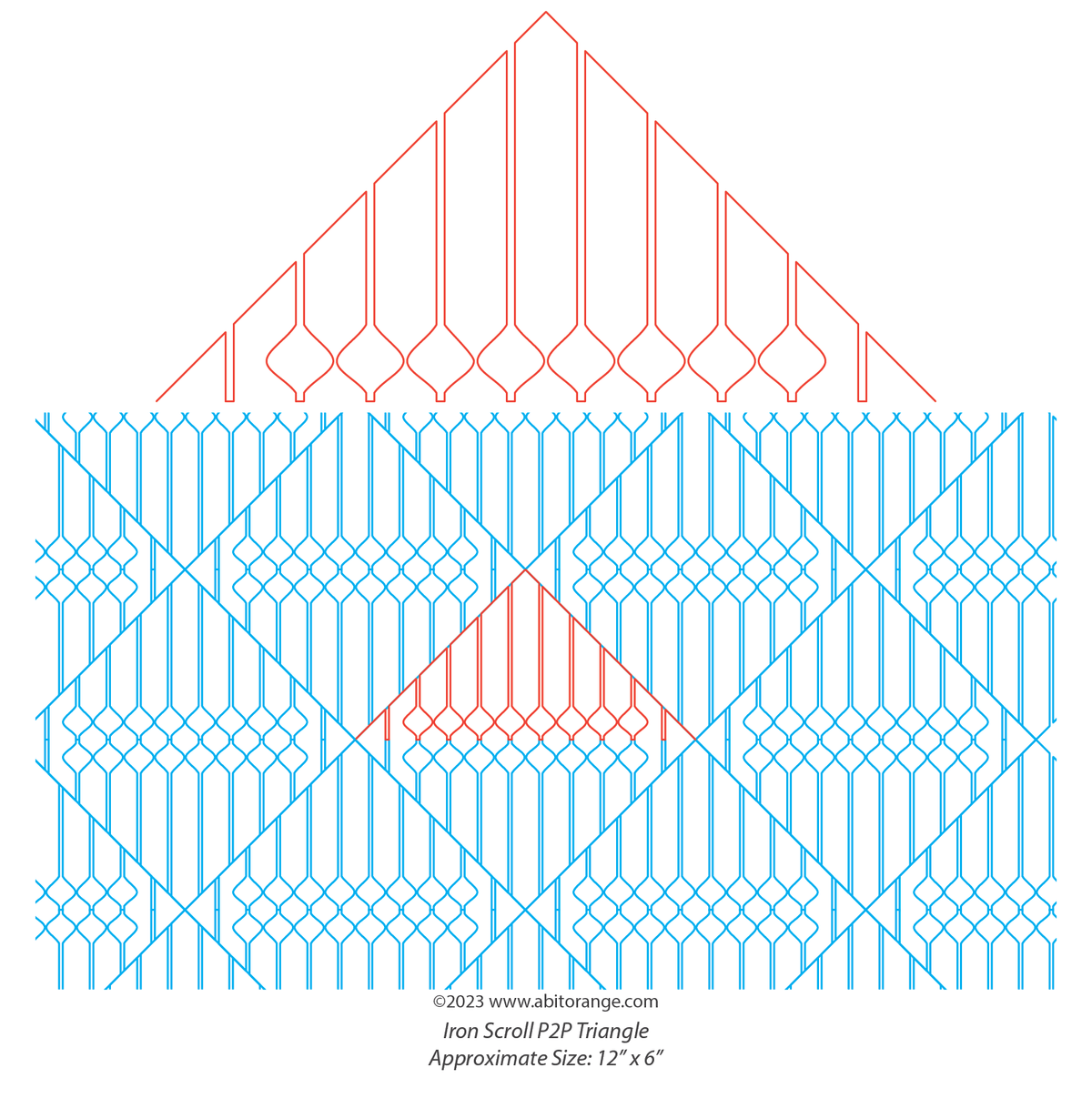 Iron Scroll P2P Triangle — A Bit Orange