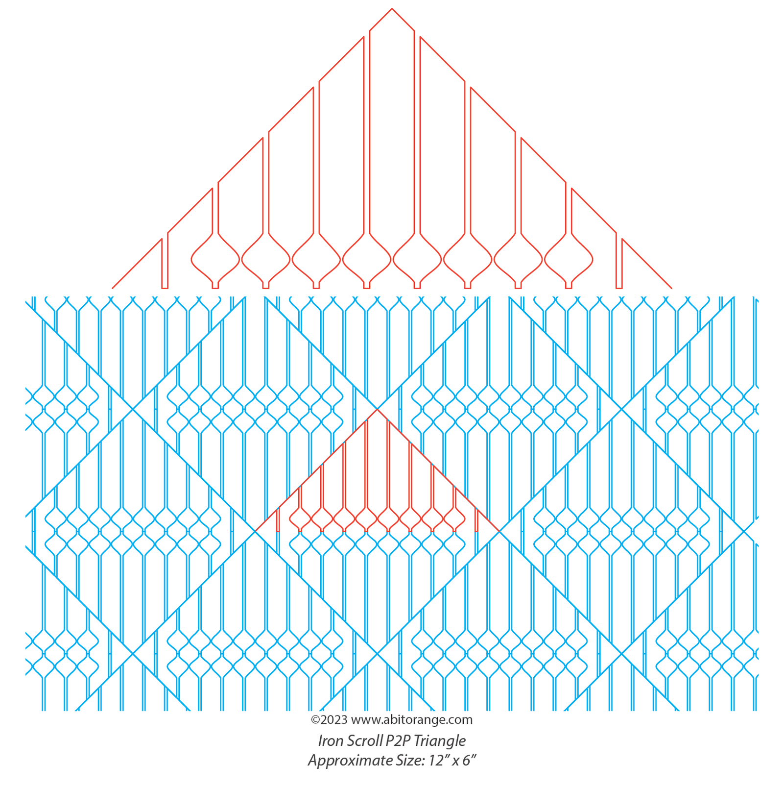 Iron Scroll P2P Triangle — A Bit Orange