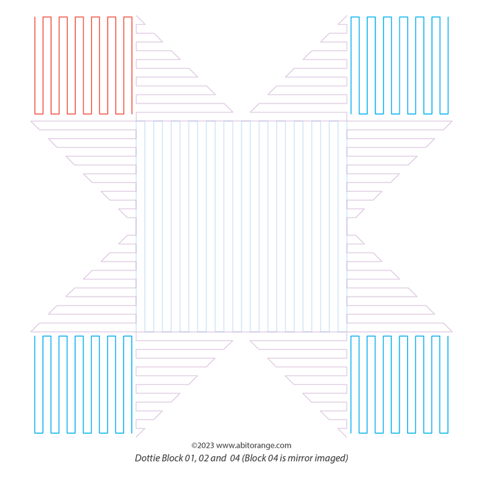 Dottie Block 02 (Sawtooth Star)