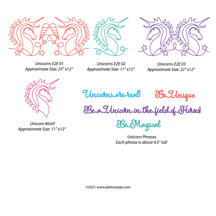 Unicorn Set (9 Designs)