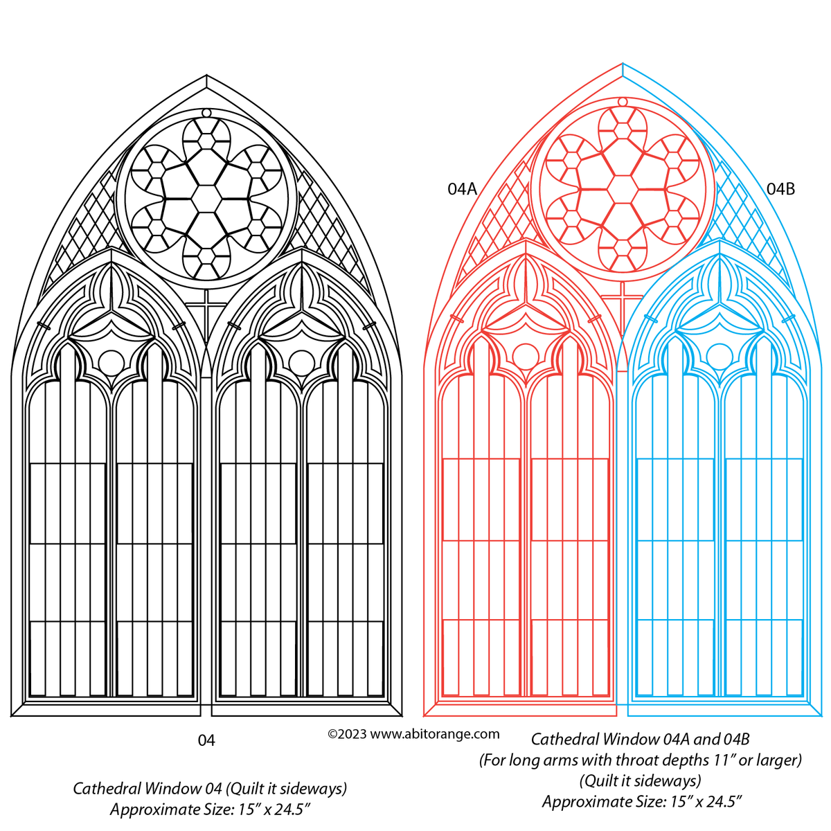 Cathedral Window 04 — A Bit Orange