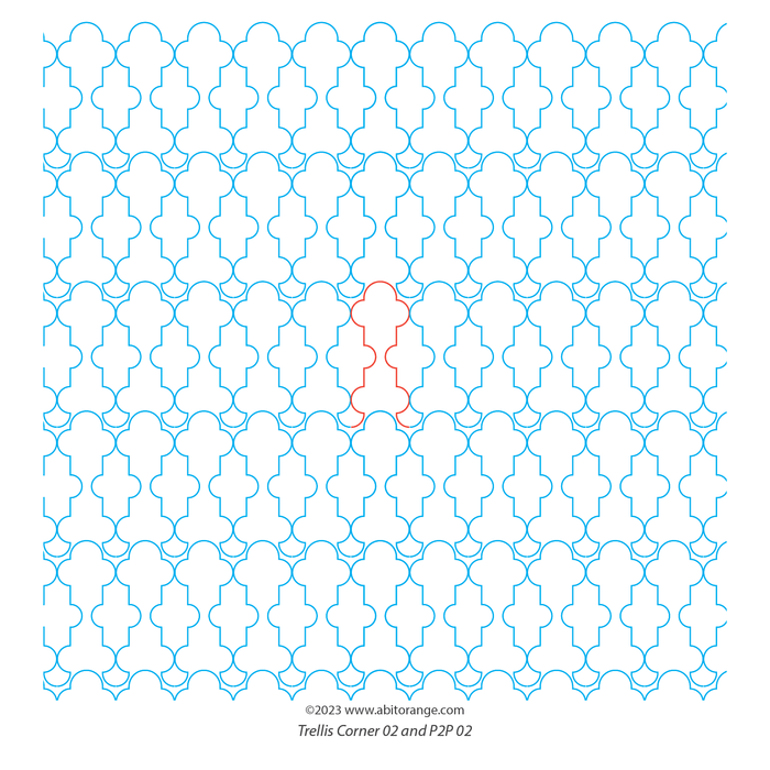 Trellis Border Corner 02