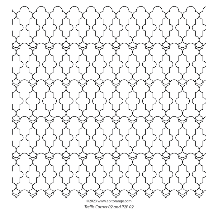 Trellis Border Corner 02