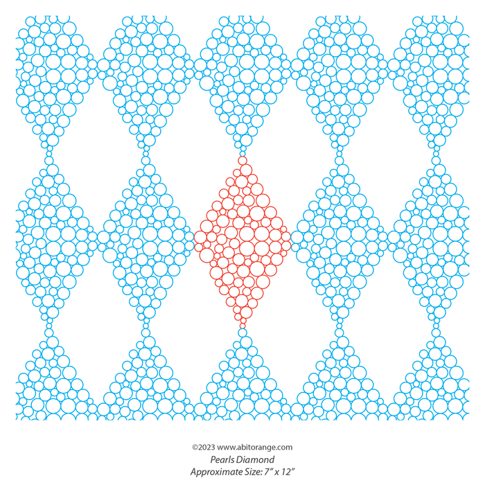 Pearl Diamond Pattern Pearls Diamond — A Bit Orange