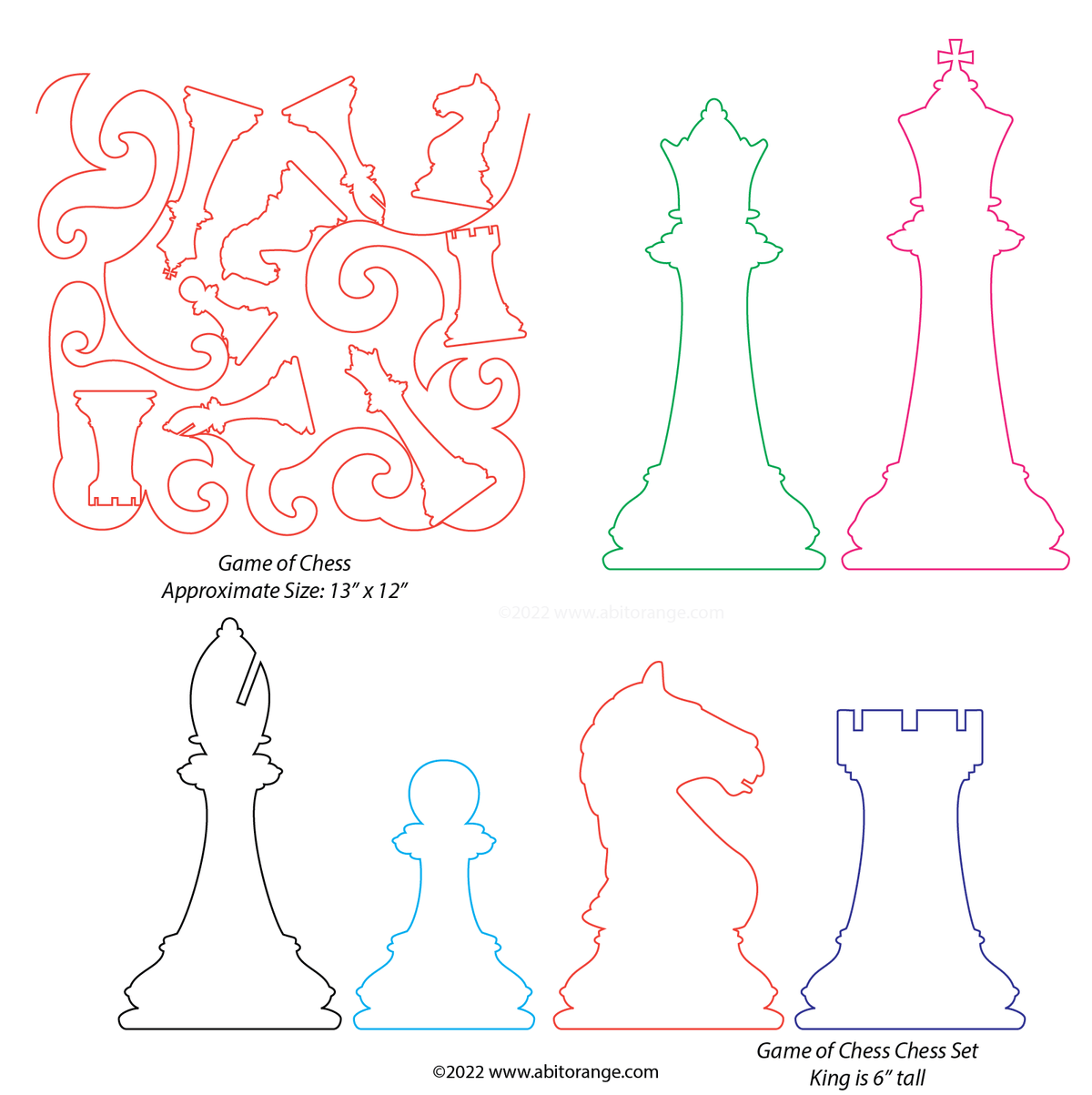 Game of Chess Set — A Bit Orange