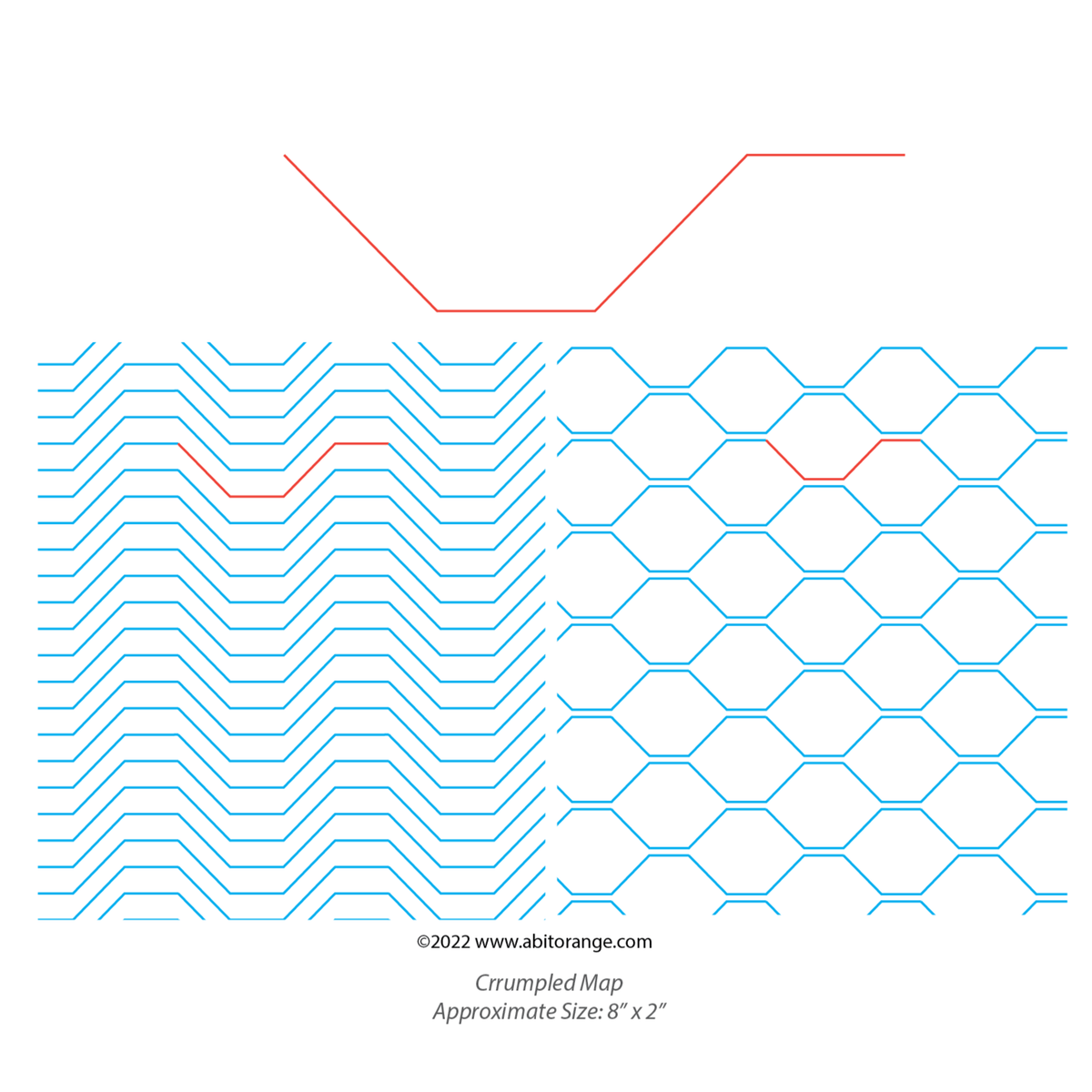 Crumpled Map — A Bit Orange