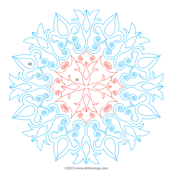 Floss Flower Mandala