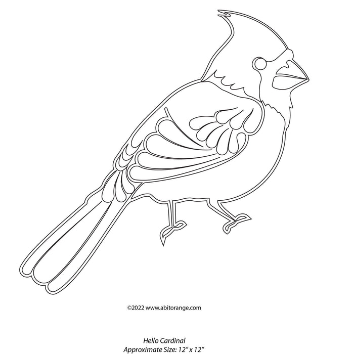 Hello Cardinal Pattern Hello Cardinal! — A Bit Orange