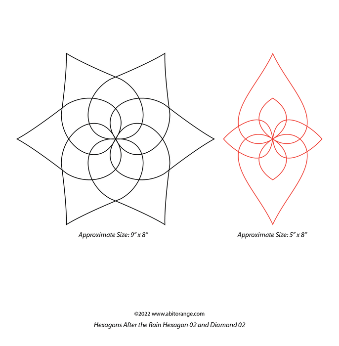 Hexagons After the Rain Block & Diamond