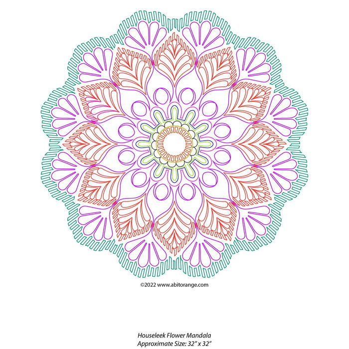 Houseleek Flower Mandala