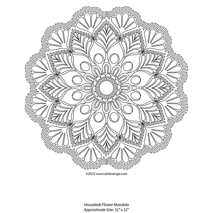 Houseleek Flower Mandala