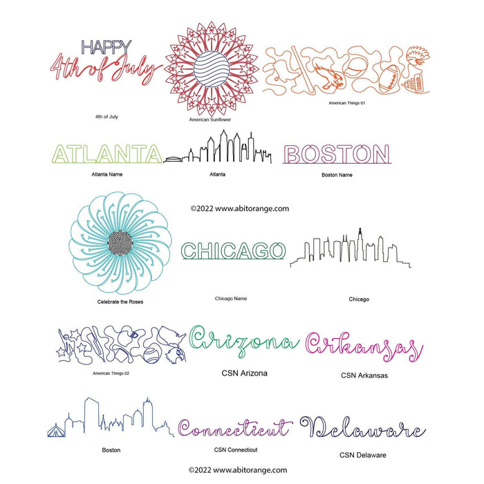 Tangerine July 2022 (74 designs)