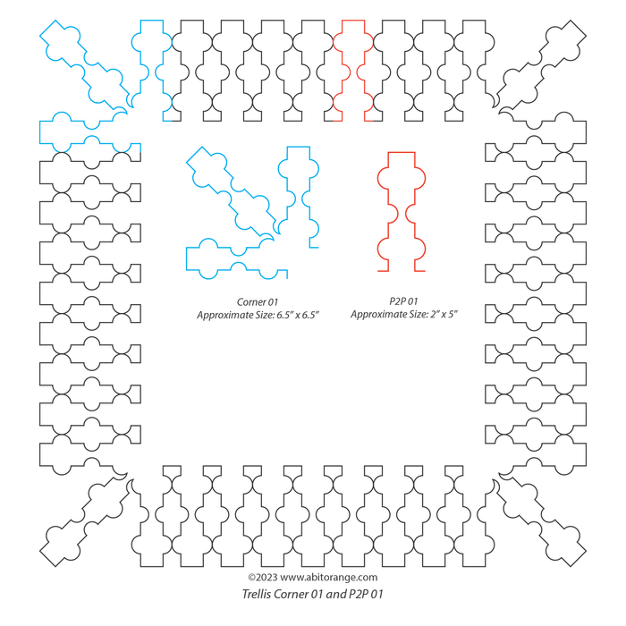 Trellis Border Corner 01