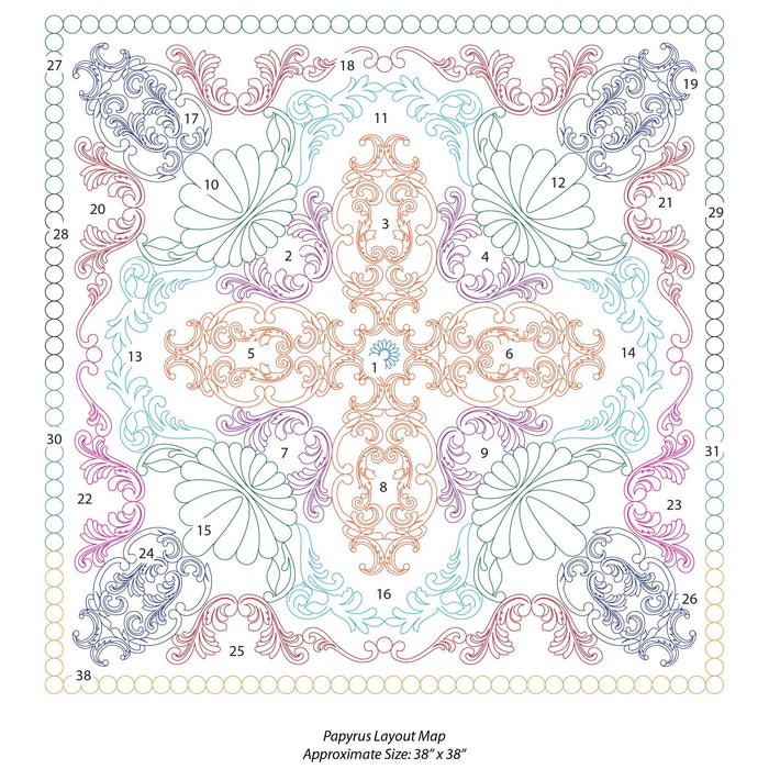 Saffron January 2022 (60 Designs+wholecloth Project in 2 Sizes)