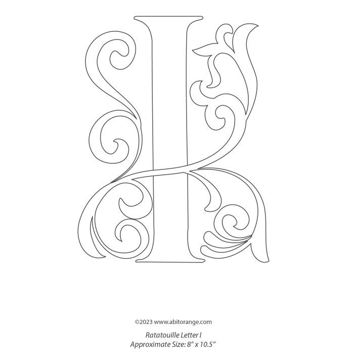Ratatouille Letter "I"