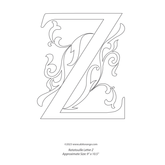 Ratatouille Letter "Z"