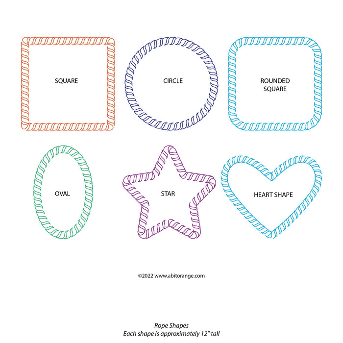 Shape Using Rope Single Rope Shapes (6 Designs) — A Bit Orange
