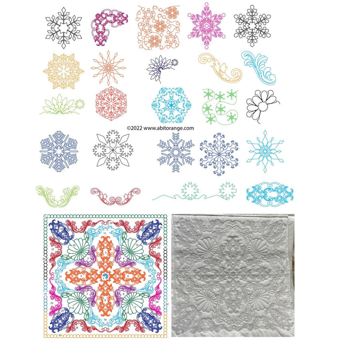 Saffron January 2022 (60 Designs+wholecloth Project in 2 Sizes)