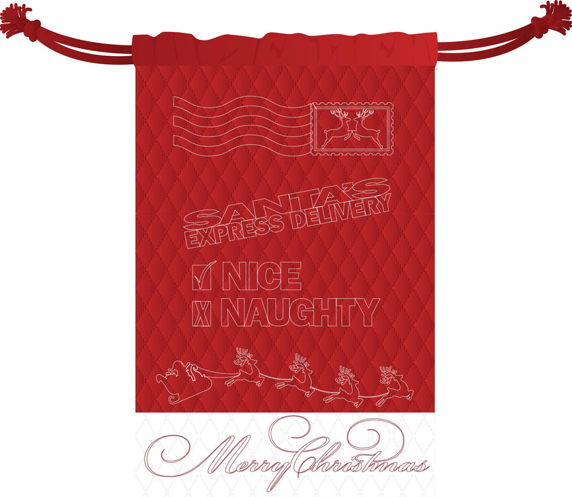 Santa Sack Background ONLY and PDF Sewing Instructions