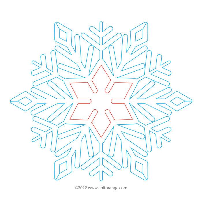 Sectored Plate Snowflake Block