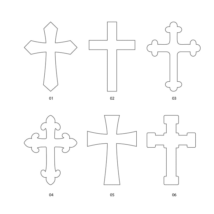 Crosses Basic Set of Crosses — A Bit Orange
