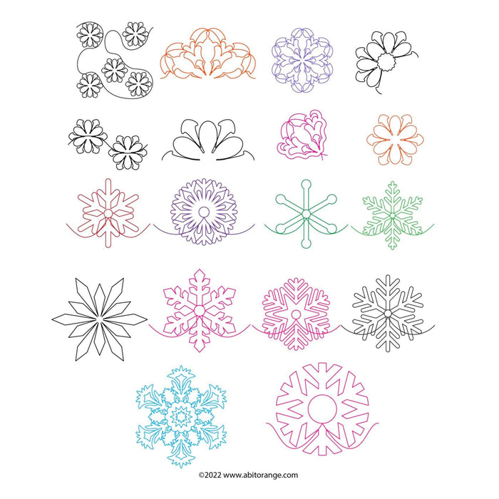 Saffron January 2022 (60 Designs+wholecloth Project in 2 Sizes)